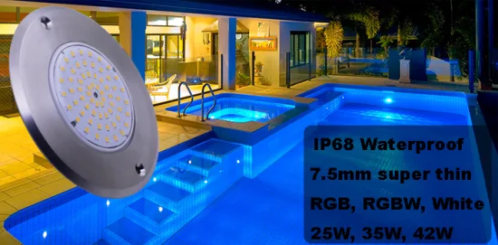 12V 42W LED Luzes de piscina para luz de piscina embutida com mudança de cor na parede