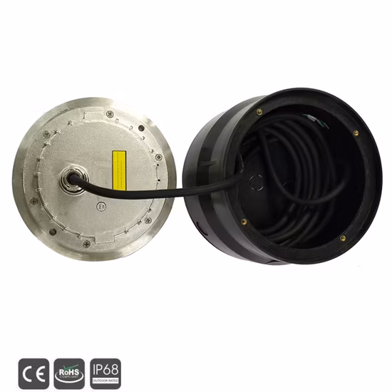 Piscina de vinil PAR56 PC Luz 18 Watt IP68 Luz subaquática LED plano preenchido com resina com nicho