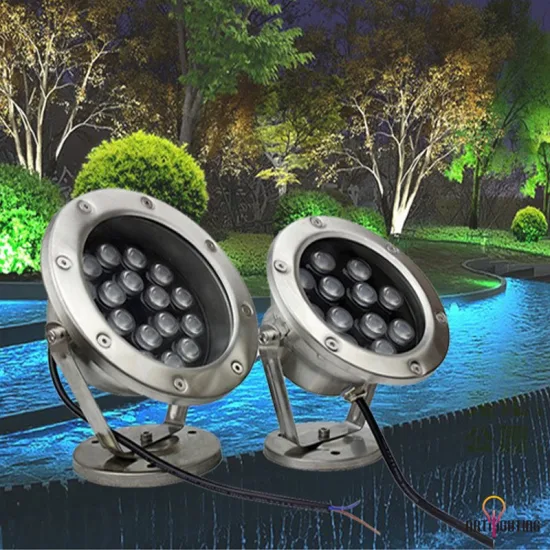 Lâmpadas de fonte externa RGB IP66 luz subaquática subterrânea LED para iluminação de piscina